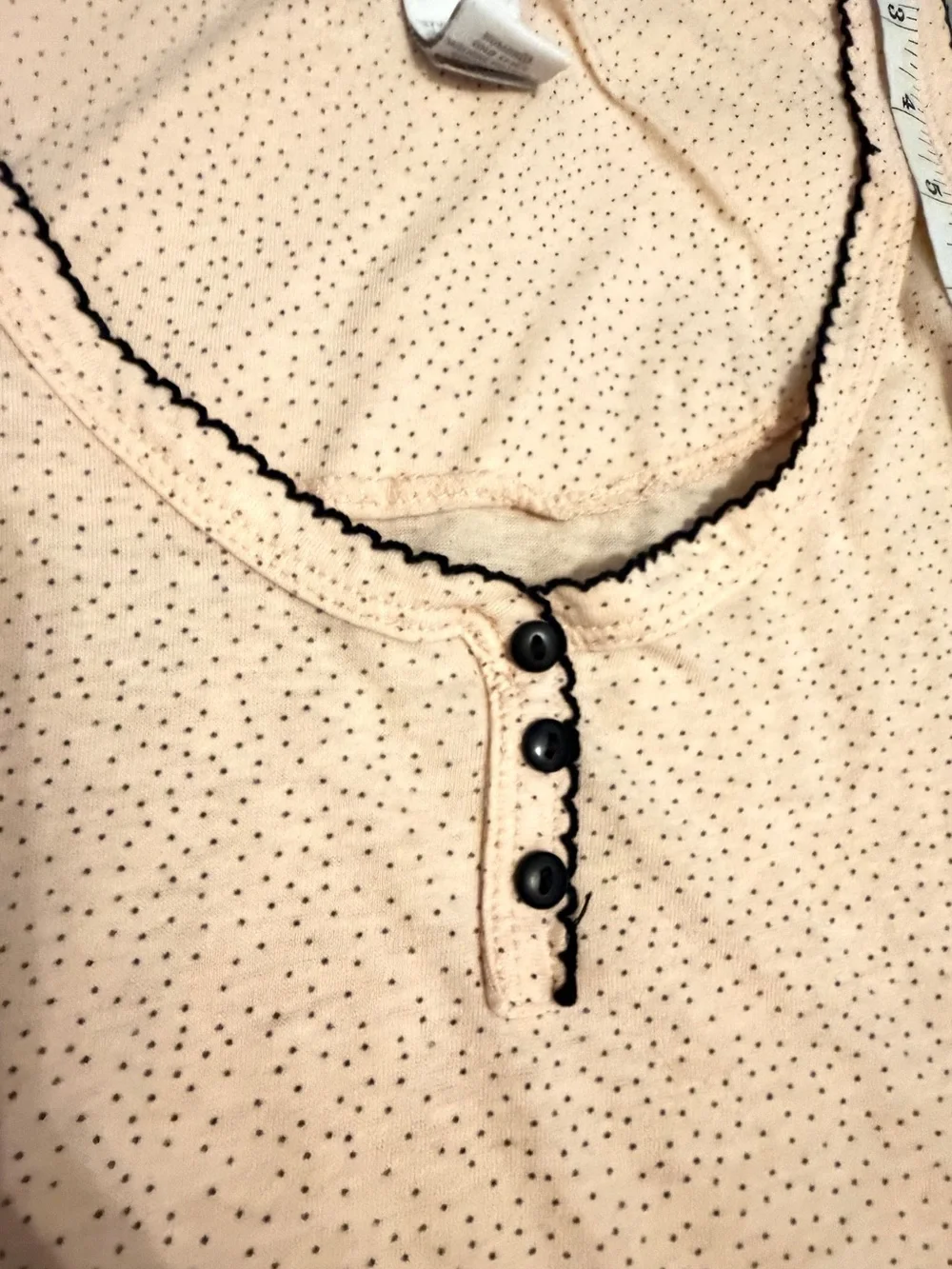 Aria Cream Sleeveless Tank Nightgown with Button Accent